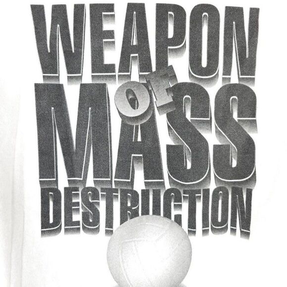 TNT Volleyball T Shirt Mens Size Medium Vintage 90s Prepare For Battle - Picture 4 of 6